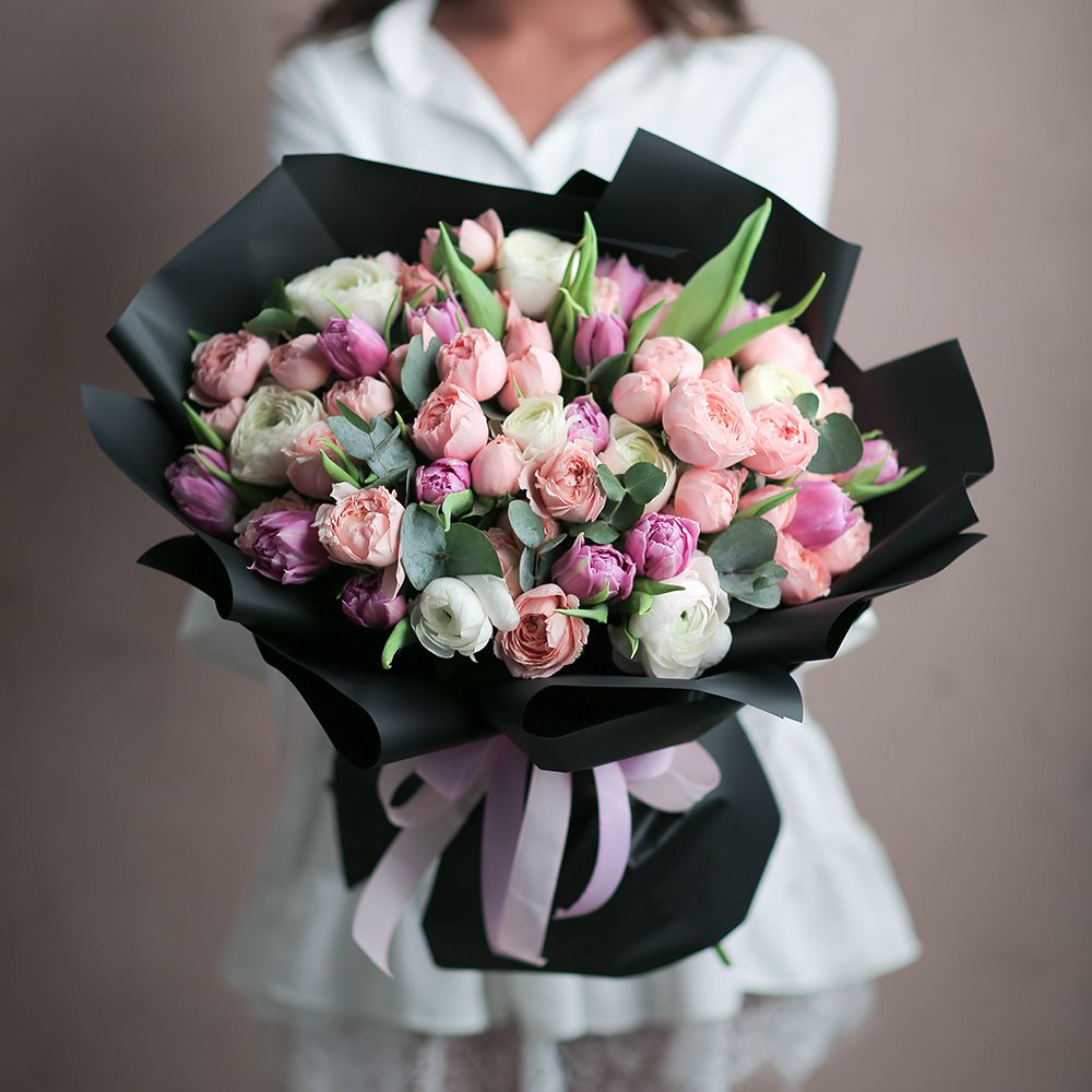 Buchet mare de flori premium „Diamond”