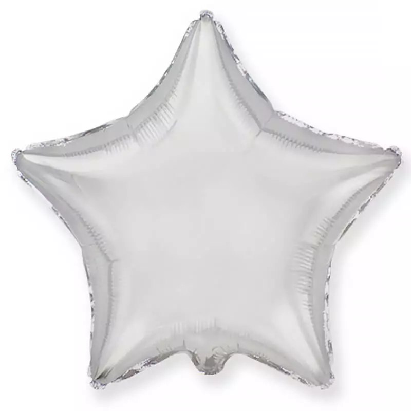 Balon din folie cu heliu, Stea argintie