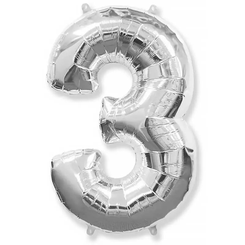 Balon din folie „Cifra 3”