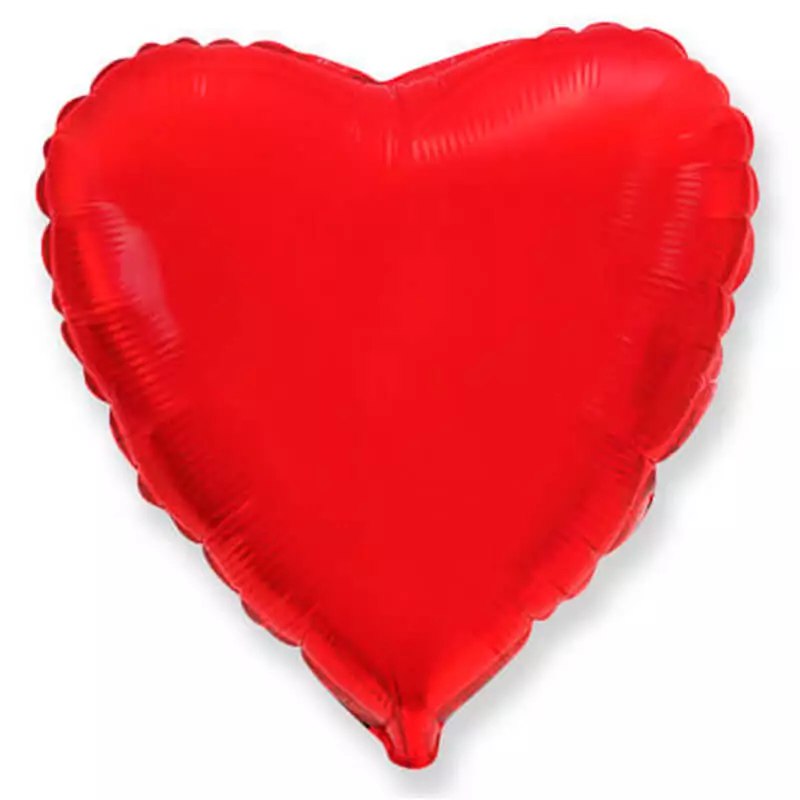 Balon din folie cu heliu, Inimă roșie