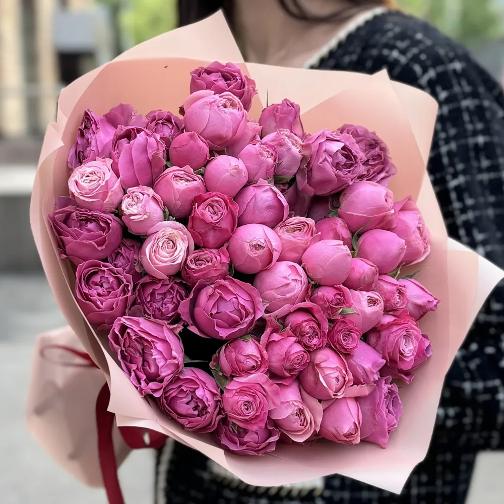 15 de tufă în stil bujor trandafiri