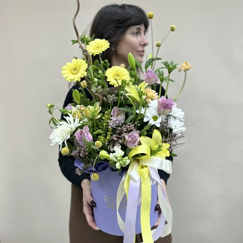 Buchet în cutie