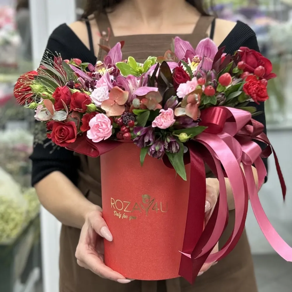 Buchet în cutie
