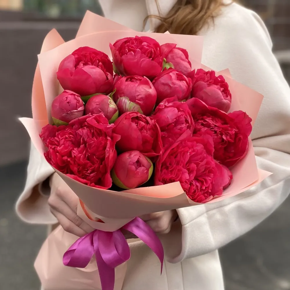 15 Buchet 15 bujori