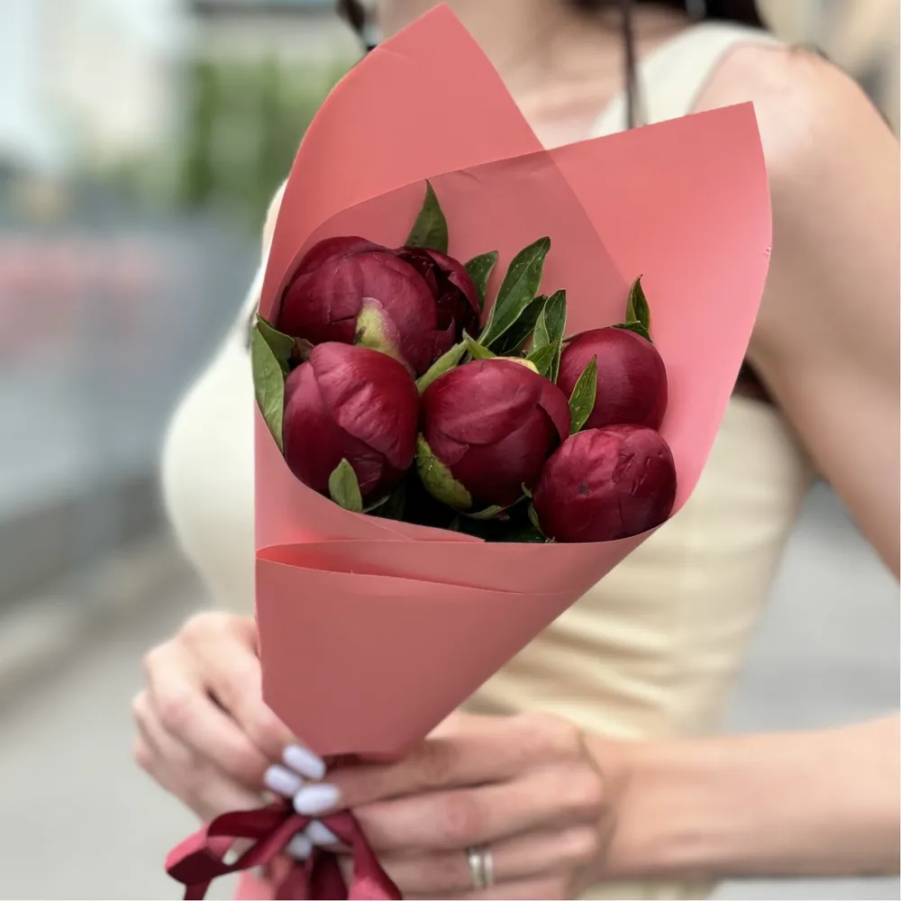 5 Buchet 5 visinii bujori