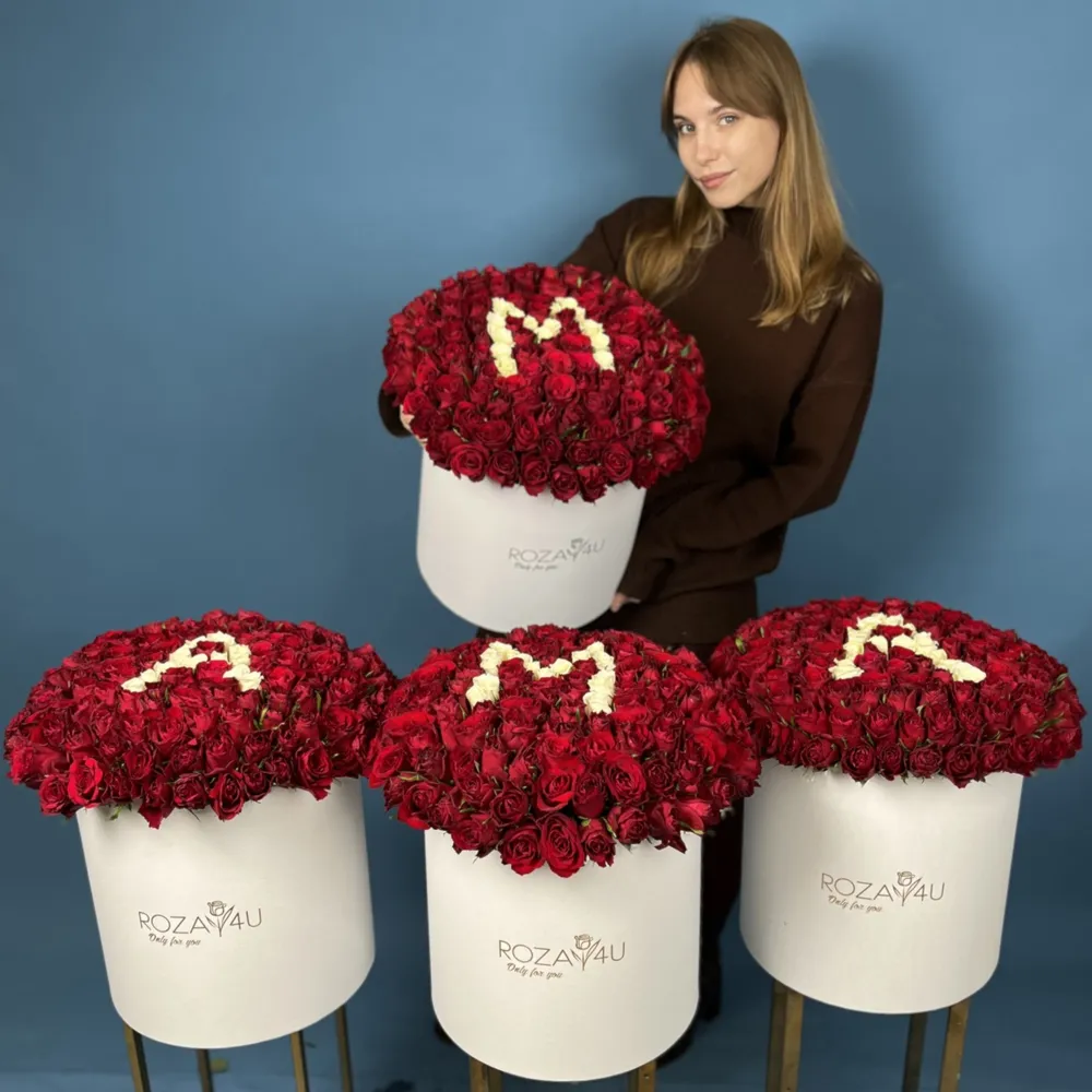 Bouquet of 4 roses