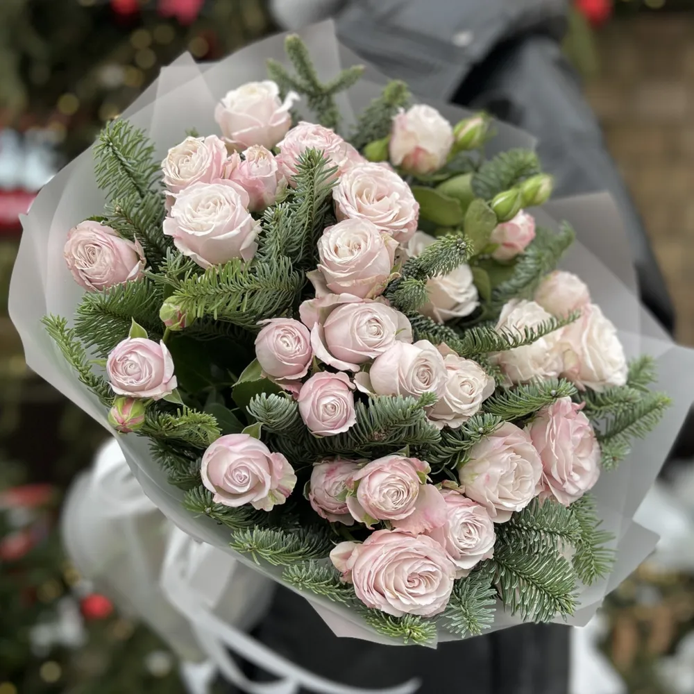 5 Buchet 5 de tufă în stil bujor trandafiri